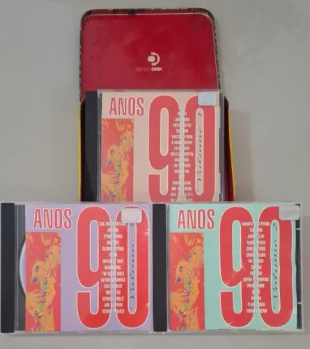 Coleção Arte na lata - 3 Cds originais exclusivo Globodisk com grandes sucessos dos Anos 9