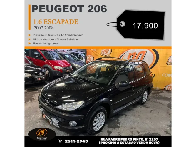 Peugeot 206 SW Escapade 1.6 16V Flex 5P 2008