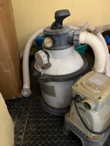  Filtro Piscina para Lona e Azulejo/Fibra - Sistema Areia Krystal Clear 3.500 Litros/hora