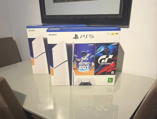 Ps5 slim 1t com leitor zero na caixa