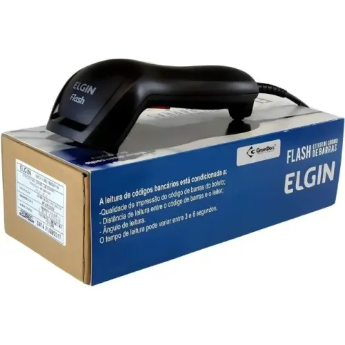 Leitor de Código de Barras Flash II Elgin USB Preto