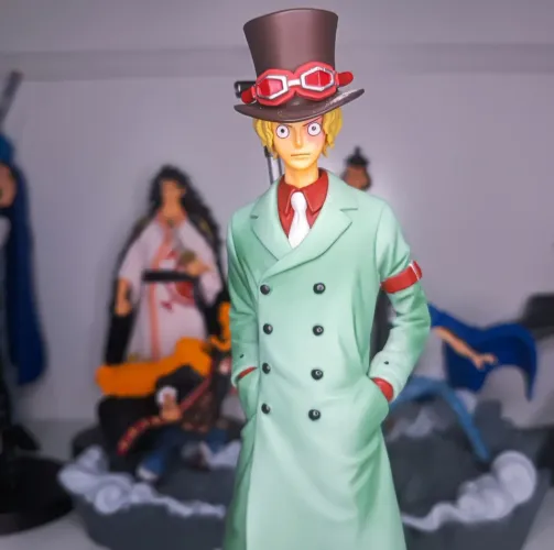 One Piece Stampede Grandline Men Sabo Original Figure para Coleção