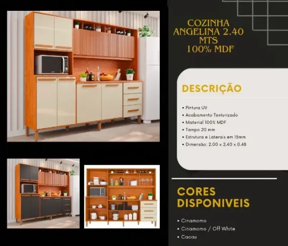 Armario Cozinha Angelina Nova