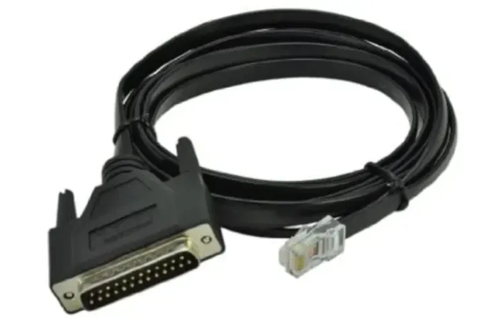 Cabo Console Modem Cisco DB25 RJ45 Preto Original