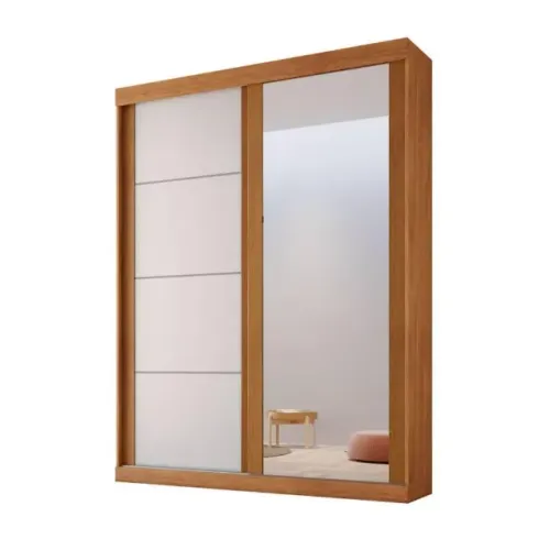 Guarda Roupa 2 Portas 2 Gavetas 100% MDF Espelho Novo Fazemos Entrega
