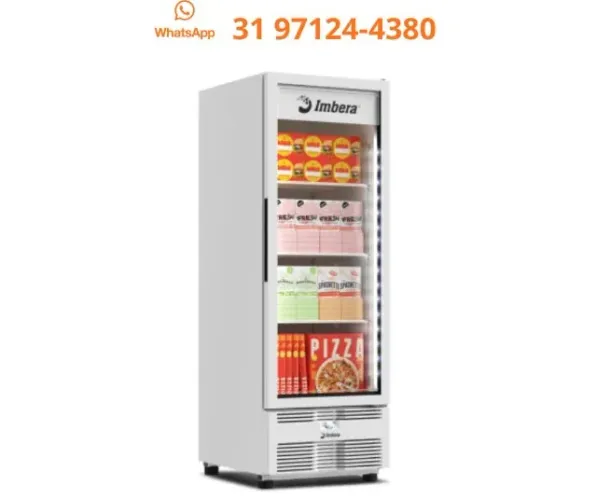 Freezer Vertical Imbera Porta de Vidro Novo