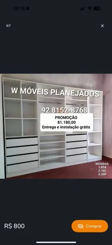 Closet disponíveis 
