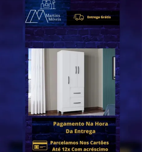 GRANDE PROMOÇÃO*GUARDA ROUPA CAPRI 03 PORTAS ENTREGA GRÁTIS ACEITA CARTÃO