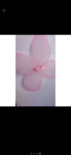 Asas de fada rosa para fantasia infantil