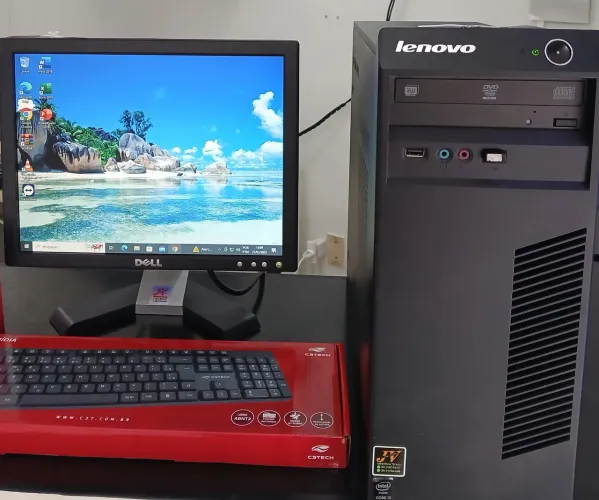 Computador completo,  i3/4gb/500gb HD/ audio, monitor, teclado,mouse e cabos, com garantia