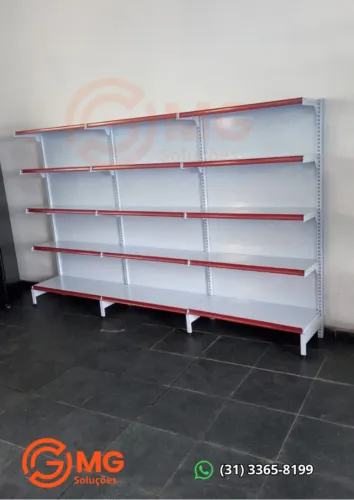 Gôndola de aço - prateleira comercial