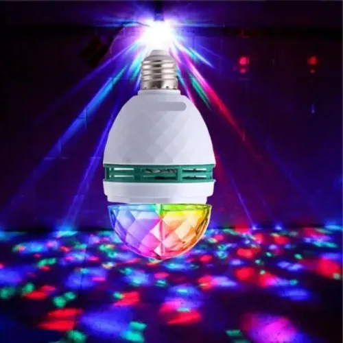 Lampada Giratória Jogo de Luz Led Bivotl Colorida Rgb
