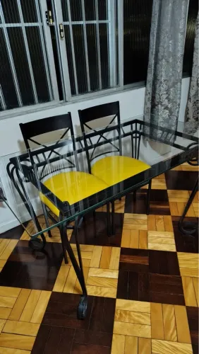 Mesa de Jantar elegante com Cadeiras 4 cadeiras 