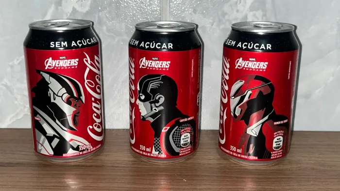 Latas Coca-cola Zero Vingadores