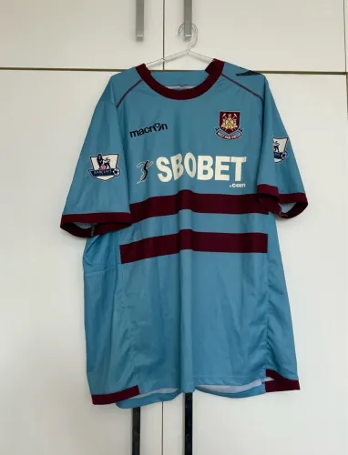 camisa padrão de jogo - west ham futebol, premier league - temporada 2012/13