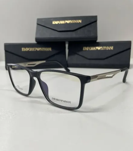Armação Empório Armani black silver resistente e confortável nova style