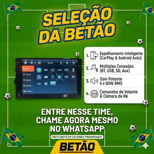 Multimídia 7 polegadas universal LACRADA