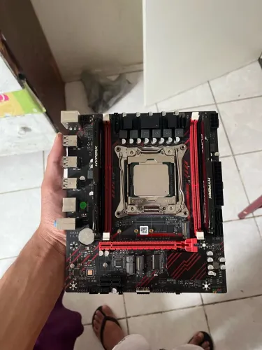 Placa mãe x99 d3 Xeon 2673v3 16gb de ram ddr3 1866 com tpm 2.0