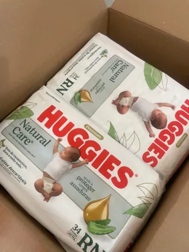 Fraldas Huggies natural care 