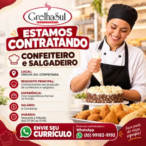 Confeiteiro / Salgadeiro