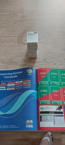 set completo da copa do mundo 2006 figurinhas originais Panini novas acompanha o album