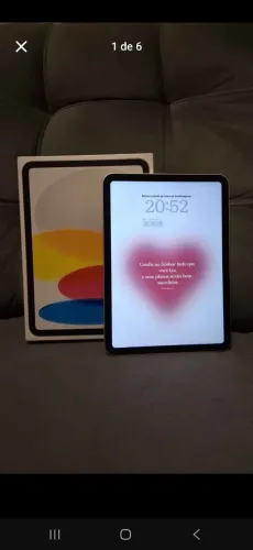 Ipad 11, seminovo, 128gb com acessórios