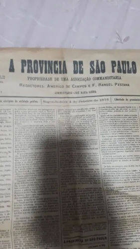 Jornal a província de sp 4 de janeiro de 1875