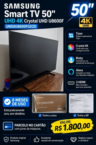 Smart TV 50" Samsung UHD 4K