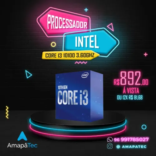 Processador Intel  i3 10100