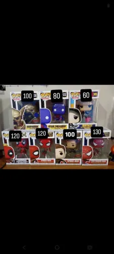 Funko pop Marvel e DC