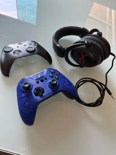 Controle Xbox One S + Fone Hyperx