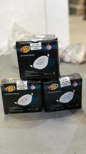 LAMPADAS LED 3W SPOT REDONDONDO EMBUTIR BRANCO FRIO BIVOLT