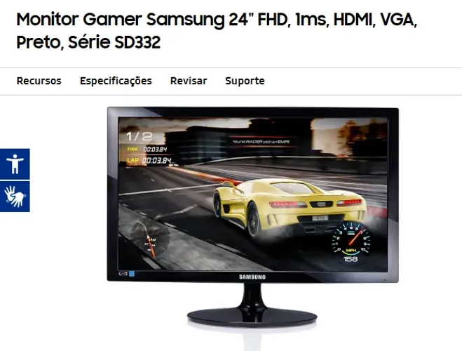 Monitor Gamer Samsung 24 polegadas