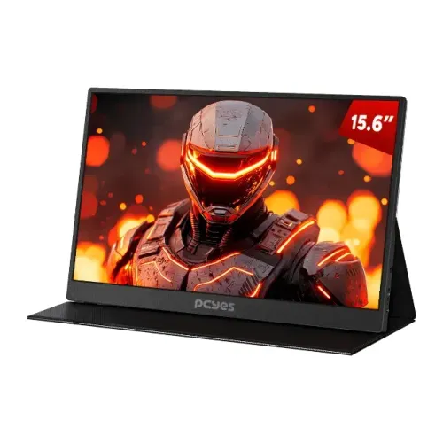 Monitor Portatil Pcyes Quartzo Q15F 15,6" Flat Fhd Ips 60Hz 5Ms Mini Hdmi/Usb Type-C Black