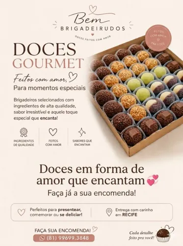 Doces gourmet de qualidade