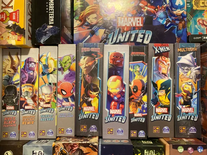 Coleção marvel united jogo de tabuleiro