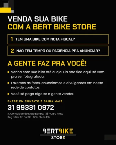 Assessoria Venda Bicicletas Seminovas. Apenas com Nota fiscal. Leia o anúncio