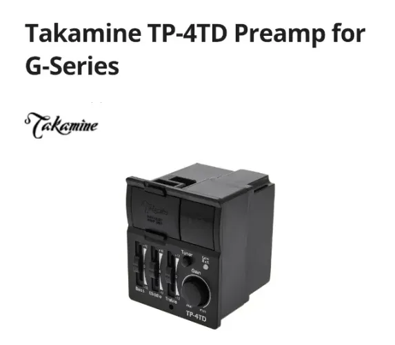 Takamine TP-4TD Preamp for G-Series c/ afinador (Novo)