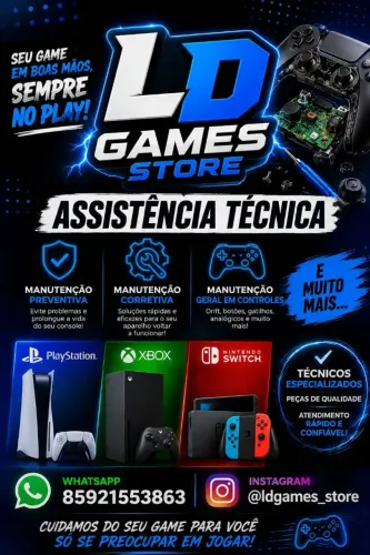 Manutenção preventiva e corretiva - aceito cartão - Ld games store - *63 - zap