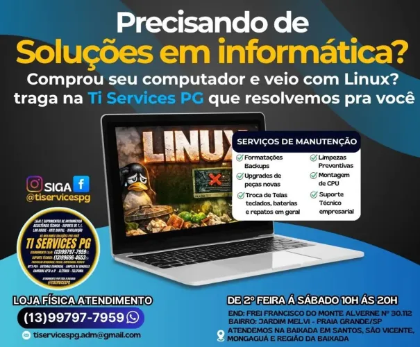 Linux no Pc (Faço Formatação)
