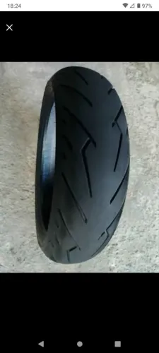 Pneu traseiro de moto Medida 190/50/17 <br>Medida 190/50/17