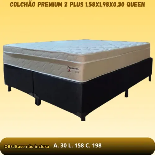 COLCHÃO PREMIUM 2 PLUS 1,58X1,98X0,30 QUEEN