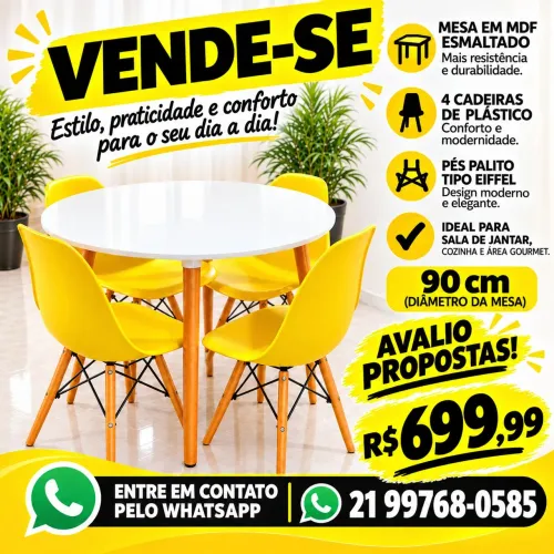 Vendo mesa 4 lugares.