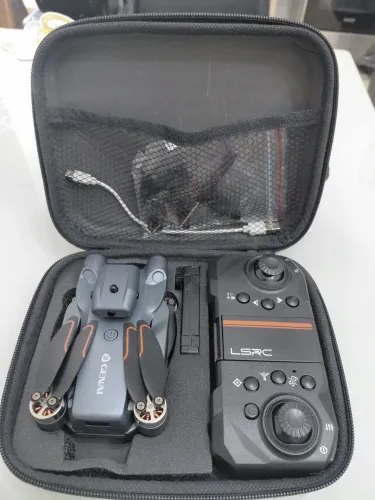 Drone Mini Genai LS-S1s FPV Câmera 4K WiFi Motores Brushless 2 Baterias
