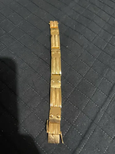 Bracelete prata banhada a ouro
