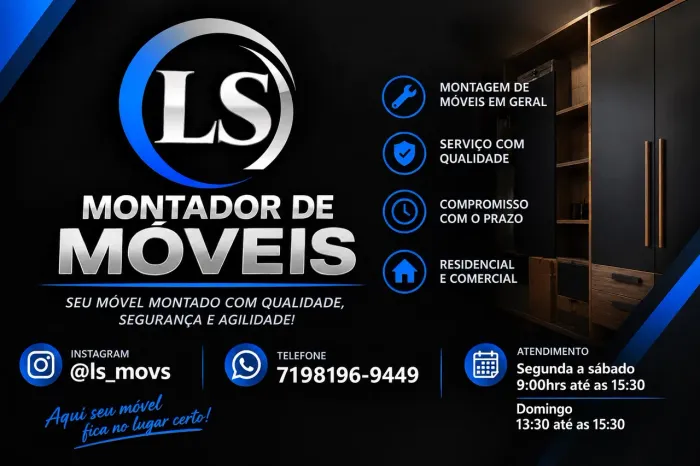 Montagem de moves e lavagem de cortinas