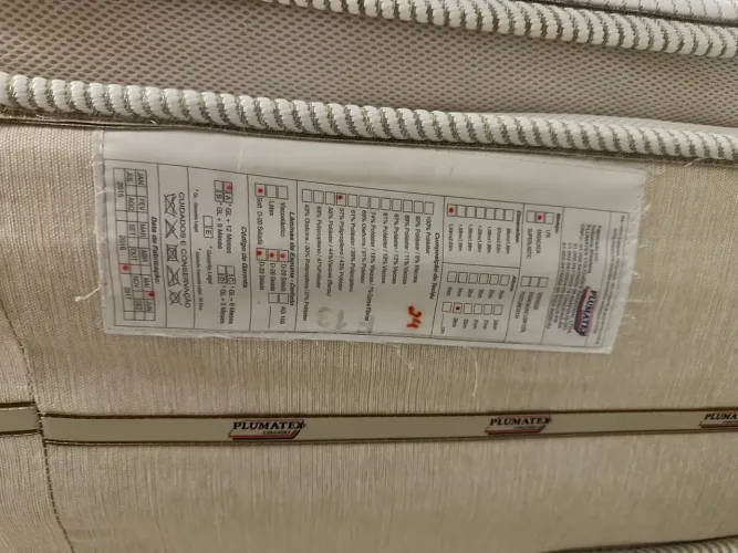 Colchão pulmatex com base da cama castor