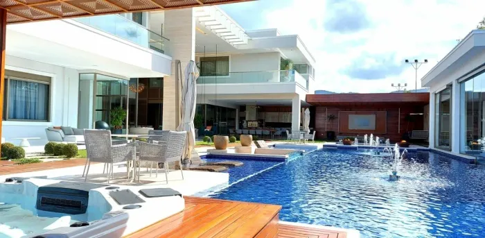 Mansão Resort, Belíssima Casa À Venda No Condomínio Jardim Acapulco Em Guarujá.