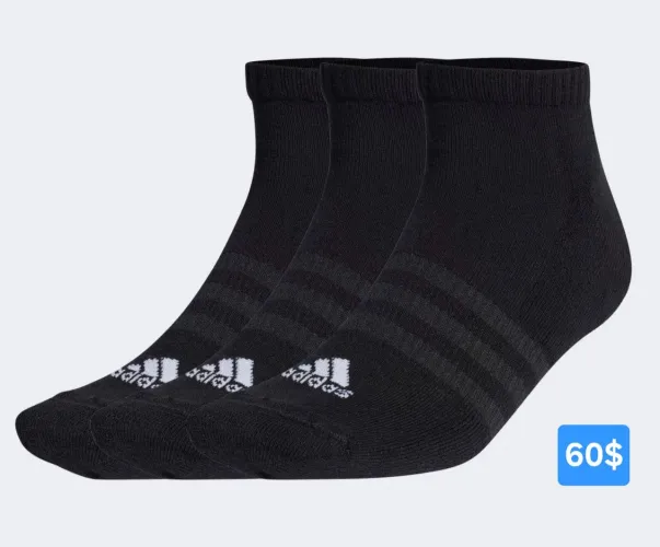 Kit 3 pares de meias da Adidas original