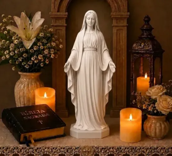 Estátua Nossa Senhora - 18cm (modelo 06)